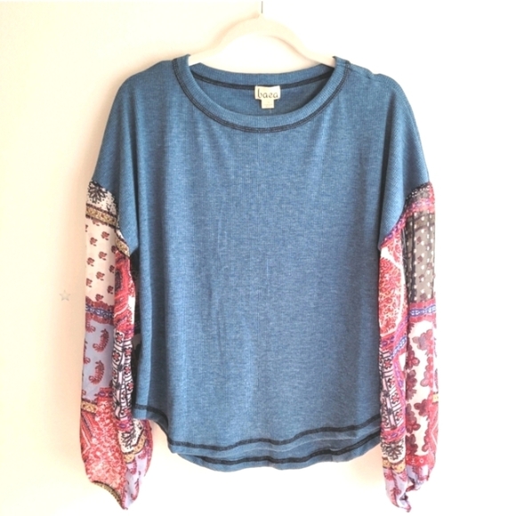NWT Baea blue boho blouse size 2X - Picture 1 of 7